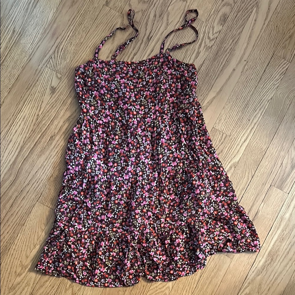 Old Navy Floral Kids Dress - Pink and Black